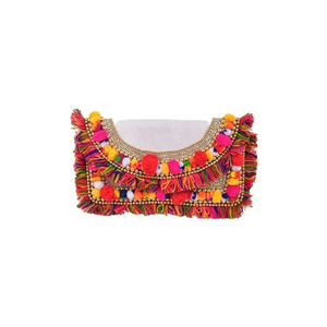 Meilleur prix Sacs fourre-tout Boho pour femmes et filles Sacs Banjara en jute brodés à la main durables avec design traditionnel - Product Image 1