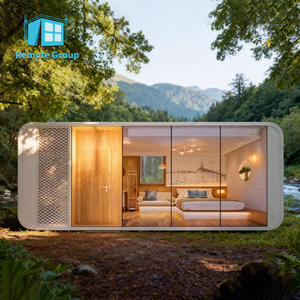 Livraison rapide - Maisonnette en bois de 40 pieds avec système électrique préinstallé pour hébergement d'urgence - Product Image 2