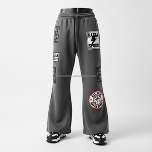 High Quality <b>Men</b> 320GSM Polyester Fleece Jogger Pant Comfortable <b>Winter</b> Wear Custom Rubber Embroidery Logo washed <b>men's</b> pants - Product Image 1