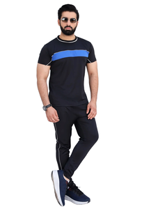 Conjunto de chándal de verano de 2 piezas para hombre, camiseta de manga corta y pantalones cortos para gimnasio, entrenamiento, correr, entrenamiento físico, informal, al aire libre - Product Image 4