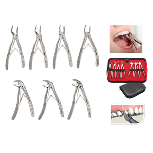 Dental Surgical Extracting Forceps Kit | Premium Quality Stainless Steel Orthodontic Dental Forceps <b>Pouch</b> Set Custom Logo - Product Image 4