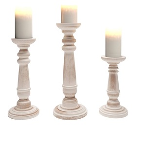Bougeoir contemporain en bois écologique avec lanterne pour la décoration intérieure, les fêtes de mariage de Noël - Product Image 2
