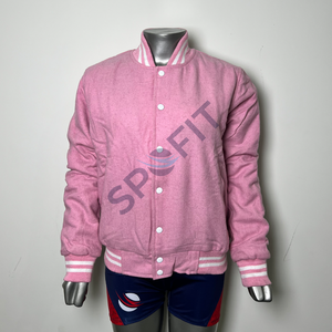 Venta al por mayor Varsity chaquetas para hombres y mujeres Letterman transpirable parche bordado personalizado 100% lana y manga Varsity chaqueta - Product Image 1