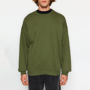 Sudaderas Extra Grandes de Corte Regular, Cálidas por Dentro, de Felpa de Invierno, Mezcla de Algodón, Resistentes al Viento para Exteriores, Estilo Casual Moderno - Product Image 4