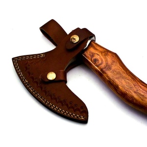 Vente en gros personnalisé de haute qualité OEM ODM service lame en acier manche en bois hache de camping en plein air avec étui en cuir - Product Image 6