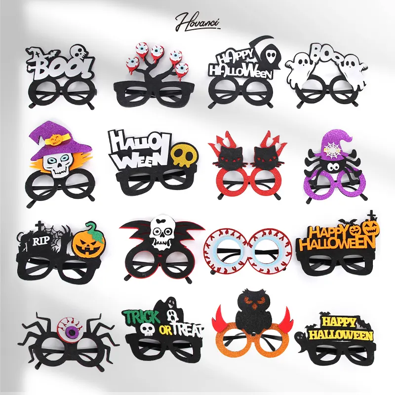 Kacamata Dekorasi Kerangka Laba-laba Lucu Perlengkapan Kacamata Horor Perlengkapan Kacamata Pesta Halloween Baru