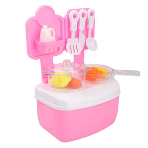 Kids <b>Kitchen</b> <b>Play</b> Set - <b>Pink</b> - Product Image 1
