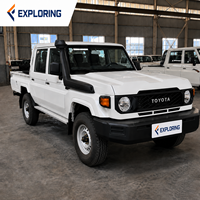 Truk Pikap 4WD Tugas Berat Baru Kabin Ganda Turbo Diesel Otomatis R17 Setir Kiri Warna Gelap untuk Pertambangan Konstruksi Ekspor