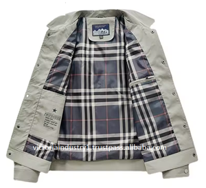 Chaquetas de hombre primavera moda Otoño Casual transpirable Cargo chaqueta abrigos hombres cuello versátil Cargo Varsity chaqueta - Product Image 3