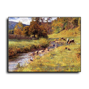 Paesaggio astratto moderno dipinto a mano 100% dipinto a olio con vista alla luce solare invernale soggiorno decorazioni per la casa su tela supporto scenario - Product Image 4