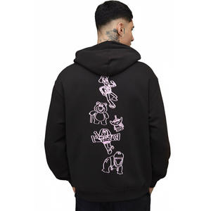 Sudadera de Lujo para Hombre, Personalizada con Relieve, 100% Algodón, Corte Regular, Talla XL, Ropa de Invierno, Felpa Lisa Teñida, Transpirable - Product Image 1