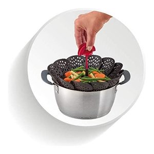 Lagostina Black <b>Plastic</b> Steamer <b>Basket</b> Model 012196000012 - Product Image 2