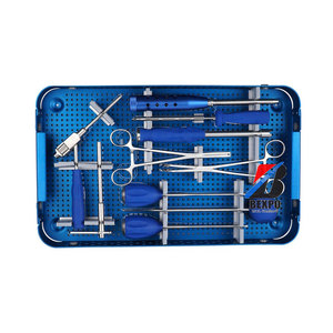 Juego de instrumentos quirúrgicos ortopédicos para fijación cervical posterior Manual y fuente de alimentación Material de acero inoxidable - Product Image 5