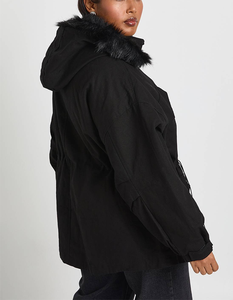 Doudoune matelassée mi-longue pour femme 2026, chaude, en duvet d'oie, avec capuche amovible en fausse fourrure, idéale pour l'hiver au Canada - Product Image 6