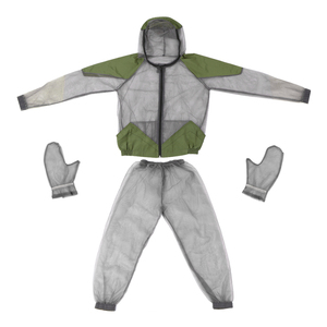 Outdoor Protective Workwear Bug <b>Repellent</b> Suit with Mesh Hooded Jacket <b>Insect</b>-Resistant Gloves for Hunting Camping Bee Keeping - Product Image 2