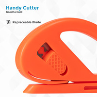 Coupe-film PPF Clayton Car Care modèle CL-221, 5,5 cm x 10 cm, orange, outil de découpe de précision pour films teintés pour vitres, films vinyle, professionnel