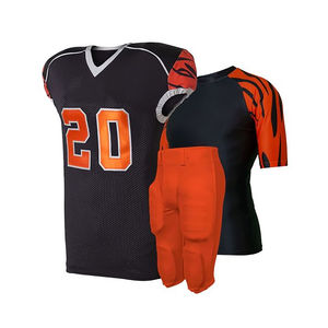Ensemble complet d'uniformes de football américain pour hommes, maillot et pantalon athlétiques, tissu respirant pour les compétitions et l'entraînement - Product Image 6