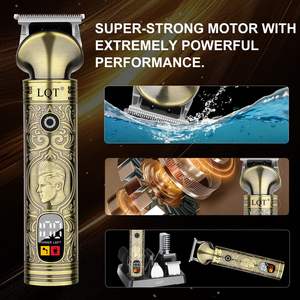 Kit de Afeitadora Eléctrica 6 en 1 Inalámbrica para Hombre, Recargable por USB, Recortadora de Barba, Cortadora de Cabello de Acero Inoxidable - Product Image 6