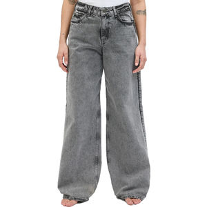 กางเกงยีนส์เดนิมทรงบานเอวกลางทรงปกติสำหรับผู้หญิง ผ้าฝ้ายใส่สบาย ยืดหยุ่น มีไซส์พลัส กางเกงยีนส์เดนิมทรงบานสำหรับฤดูหนาว - Product Image 6