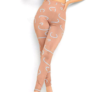 Último diseño personalizado Logo Leggings Fitness Wear Compresión Leggings Slim High Waist Leggings Set - Product Image 4