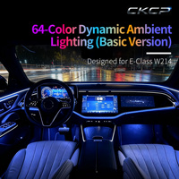 Kit de Luces Ambientales Activas W213 para Mercedes-Benz Clase E 2016-2023, Luz Ambiental Interior LED Dinámica Symphony