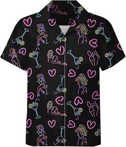 Traje de Playa de Verano para Hombre, Estilo Resort junto al Mar, Camisa de Manga Corta Estilo Hawaiano con Pantalones Cortos para Hombre, Conjunto de Dos Piezas - Product Image 2