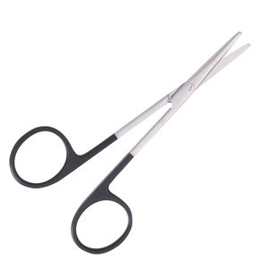 Ciseaux en acier inoxydable Super Cut 5 pouces lame droite demi-noir médical lame tranchante ciseaux chirurgicaux - Product Image 2