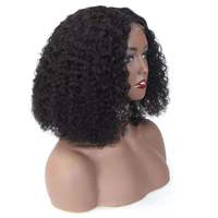 100% Remy naturel non traité indien cheveux humains sans colle perruque avant en dentelle avec style ondulé bouclé pour les femmes
