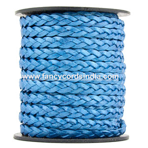 Gran oferta, lo último en cordón de cuero trenzado plano de tono metálico en accesorios de joyería de Color regular, precio al por mayor, cordón elegante - Product Image 1