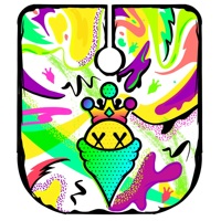 Cape de barbier imperméable avec imprimé personnage couronne style graffiti street art pour la coupe de cheveux en salon et le coiffage