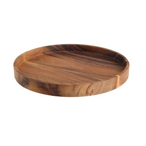 Bandeja para servir de madera de acacia saludable comida rápida Simple color natural de moda hecha a mano marrón oscuro de Indian Crafter SCI - Product Image 6