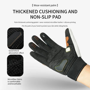 Gants de cyclisme avec impression de logo personnalisé, respirants et durables, pour le vélo de route et l'entraînement en plein air - Product Image 3