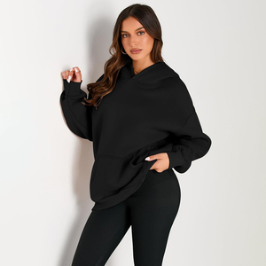 Lâche décontracté à manches longues pull à capuche personnalité sweats 100% coton femmes personnalisé imprimé à capuche prix pas cher - Product Image 3