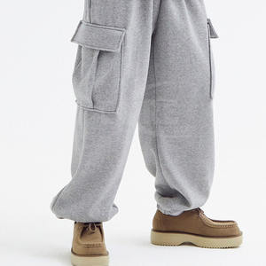 กางเกงสเวตเตอร์ผู้ชายไซส์ใหญ่พิเศษ, กางเกงแฟชั่นแบบหลายกระเป๋าระบายอากาศได้ดีใส่สบายกางเกงทรงหลวมกางเกงคาร์โก้ฤดูหนาว - Product Image 4