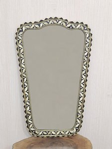 Artisan Made Bone Inlay Decorative Wall <b>Mirror</b> Frame, Handmade Luxury <b>Wooden</b> <b>Mirror</b> for Living Room, Bedroom, Hallway - Product Image 2