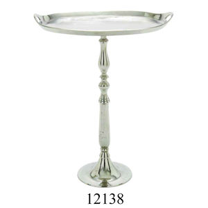 Best Quality Cast Aluminum Round <b>Tray</b> <b>Table</b> Plain Polished Accent <b>Table</b> Metal Furniture Side <b>Table</b> for Home and Office - Product Image 3