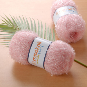 Misoknit superventas 100% poliéster tejido a mano Scrubby hilo muy suave en 65 colores diferentes patrón crudo tejer OE Technics - Product Image 6