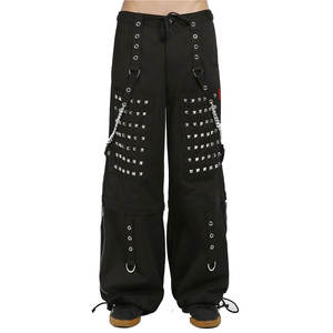 Pantalon zippé pour homme gothique, style monster, steampunk, avec boucle convertible et chaîne, 2026 - Product Image 1