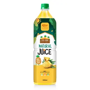Supplier Natural Provide Vitamin C With Pineapple Juice 1000ml Pet Bottle Pure Natural Beverage drink raw material fruit