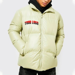 Vêtement de randonnée en plein air OEM, veste en duvet double couche pour homme, hiver chaud, ultralégère, résistante au froid, réversible, taille plus, manteau rembourré - Product Image 1