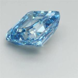 Diamant de laboratoire de qualité supérieure, taille Asscher, 1,00 carat, VS1, bleu fantaisie, certifié IGI, prix d'usine, fournisseur en gros, livraison - Product Image 2