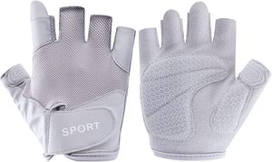 Gants de fitness en polyester personnalisés, extensibles, à prix abordable, gants de fitness à demi-doigts - Product Image 6