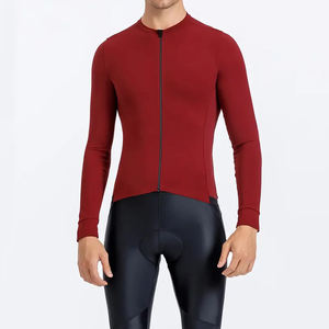 Maillot de cyclisme professionnel respirant, antibactérien, à séchage rapide, coupe-vent, couleur et logo personnalisés, unisexe - Product Image 1