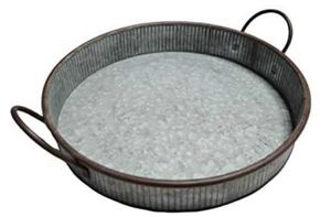 Diseño elegante, artículos de hotel, Decoración de mesa, bandeja galvanizada, bandeja galvanizada de forma redonda de primera calidad para accesorios de cocina - Product Image 3