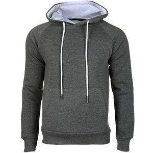 Sweat-shirts à capuche en molleton de coton de haute qualité avec logo personnalisé, anti-boulochage, col montant, pour hommes - Product Image 5