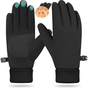 Guantes de invierno personalizables con capacidad de pantalla táctil Capa interior cálida Palma antideslizante e ideales para uso en frío al aire libre - Product Image 1