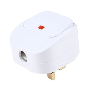 13A Wall Socket <b>Adapter</b> with <b>Switch</b> and Fuse UK Plug for Connecting Devices Portable <b>Adapters</b> & Connectors - Product Image 1