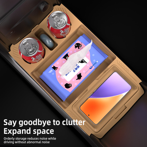 Caja de Almacenamiento de Silicona Debajo de la Consola Central para Monovolumen Eléctrico, Bandeja Organizadora Interior - Product Image 6