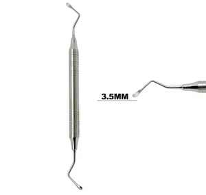 Ul Amin 3,5 MM Gracey Bone Curette Calidad Manual Dental Periodontal Instrumento Herramienta para limpieza y llenado de dientes - Product Image 1