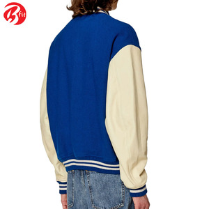 Veste de baseball universitaire à manches en similicuir de haute qualité vêtements de mode d'hiver avec caractéristique imperméable chaude et élégante - Product Image 2